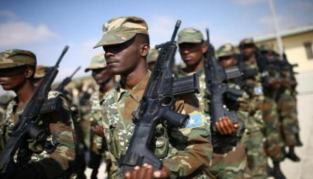 عناصر من الجيش الصومالي 