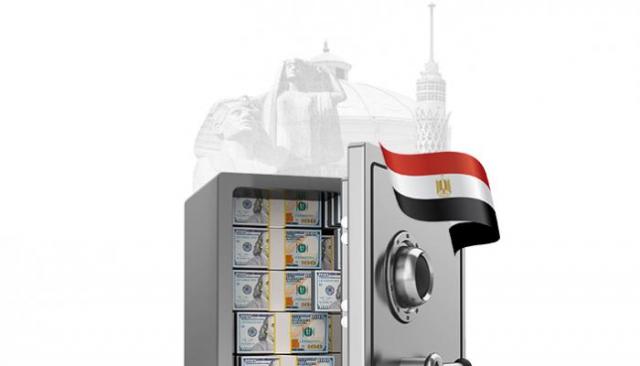 صافى الاحتياطيات الأجنبية لدى مصر