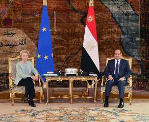 فخامة الرئيس السيسي يؤكد على موقف مصر بضرورة الوقف الفوري لإطلاق النار في غزة وحماية المدنيين