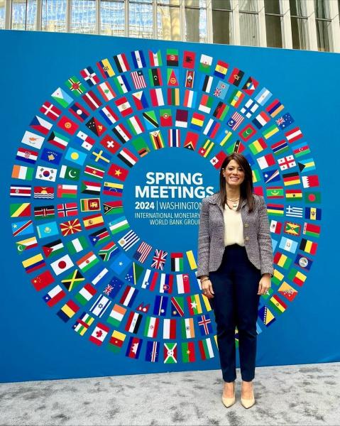 الدكتورة رانيا المشاط، وزيرة التعاون الدولي ومحافظ مصر لدى مجموعة البنك الدولي