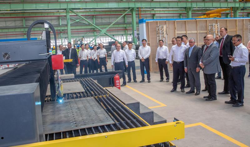 افتتاح مصنع CSCEC لتصنيع الهياكل الفولاذية
