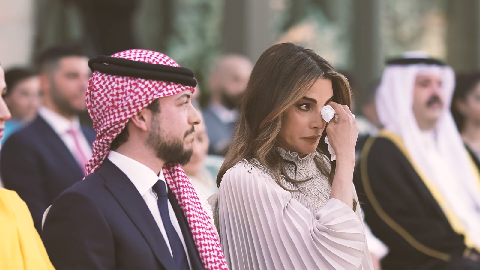 الملكة رانيا في زفاف ابنتها